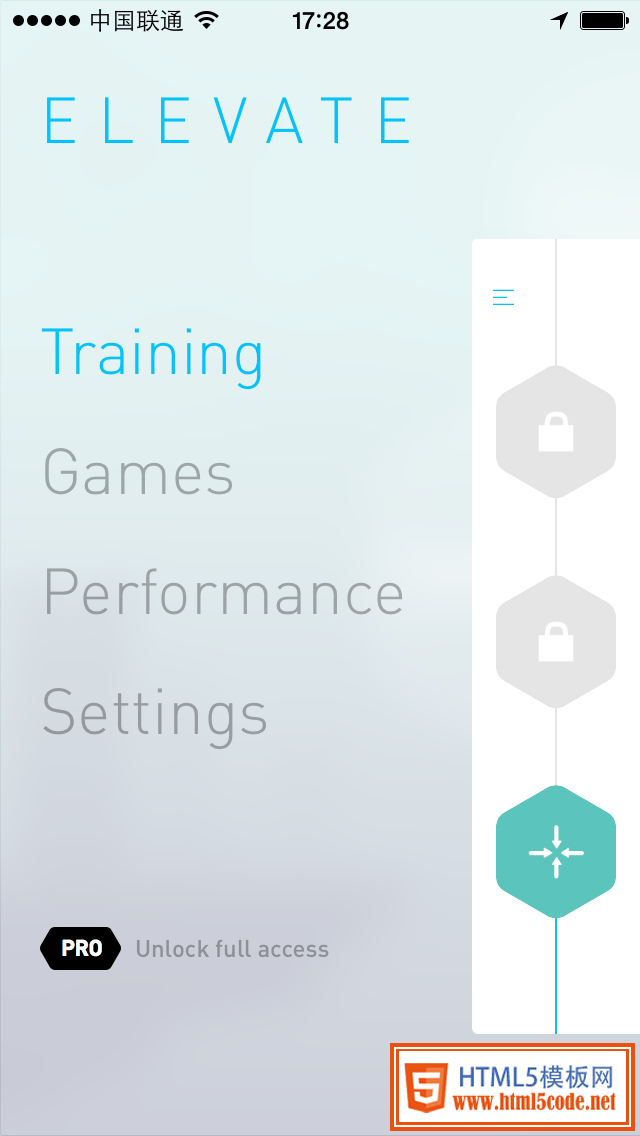 Elevate Sidebar iPhone