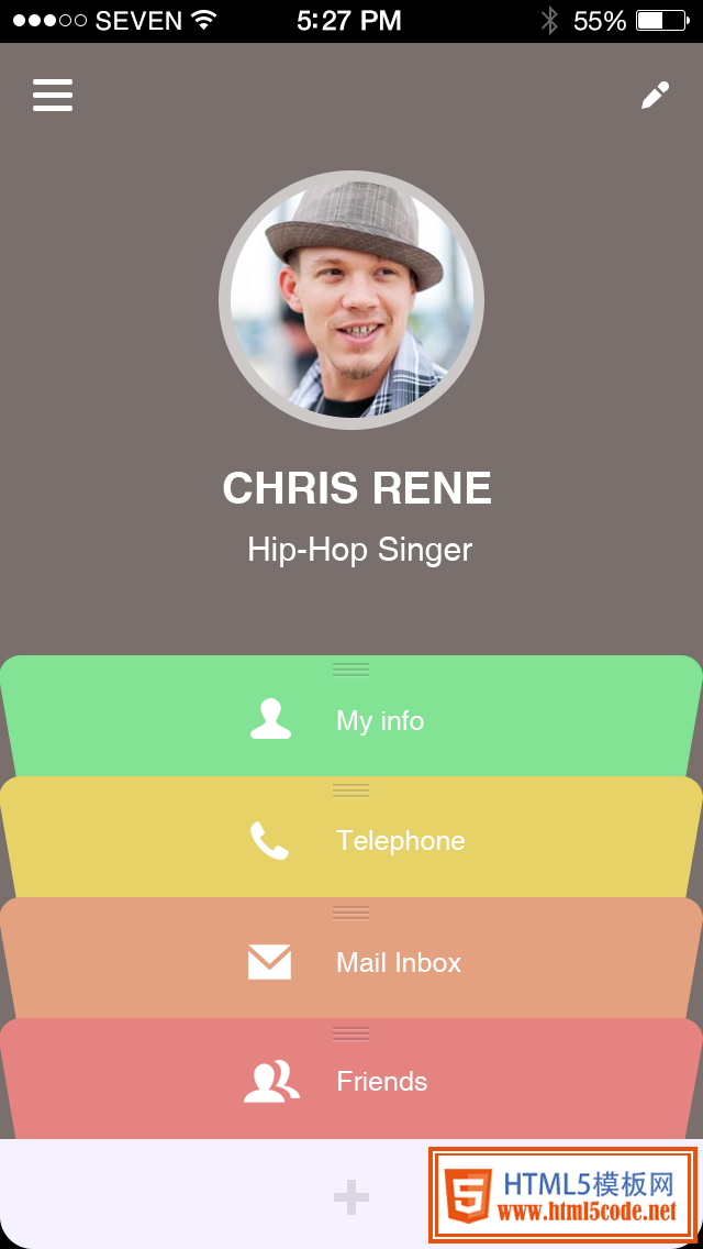 通訊錄APP界面設計欣賞